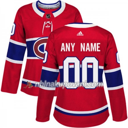 Montreal Canadiens Dresy Personalizované Červená 2017-2018 Adidas Authentic - Dámské